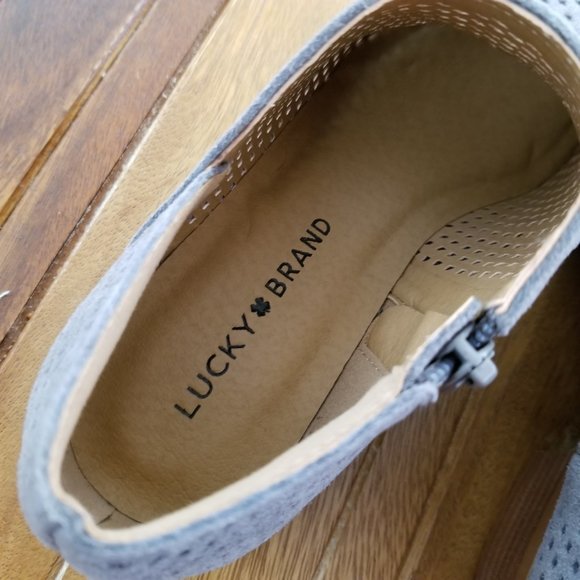 Lucky Brand Grey Suede Ankle Boot - Picture 6 of 6